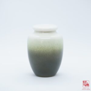 Glazed Earthenware Tea Caddy Green, 80g