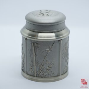 Four Seasons Pewter Tea Caddy, 40-80g