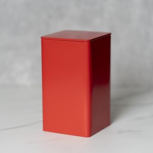 Tea Caddy, Red <br>铁制茶罐, 红色